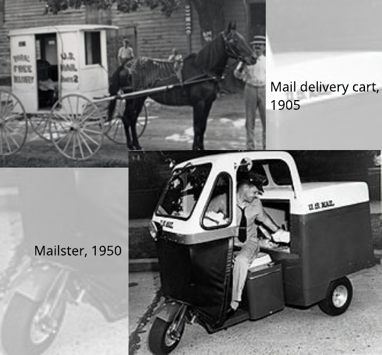 Mail Delivery Cart and Mailster